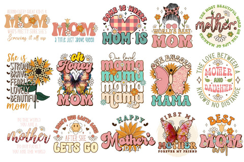 Mother's Day PNG Sublimation Bundle Sublimation CraftLabSVG 