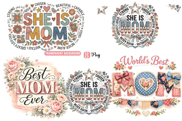 Mother's Day PNG,Faux Yarn Mother's Day png,She is Mom PNG,Mother's Day Sublimation Design,Mother's Day Shirt Design,Mother's Day Sublimation Designs,Mom Christian Shirt Design,She is mom Christian birble Verse Shirt,Christian Mom png Sublimation BlackCatsMedia 