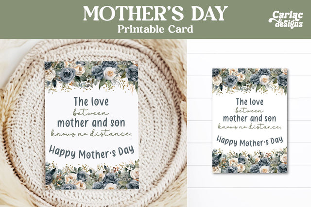 Mother's Day Printable Card Sublimation Carla C Designs 