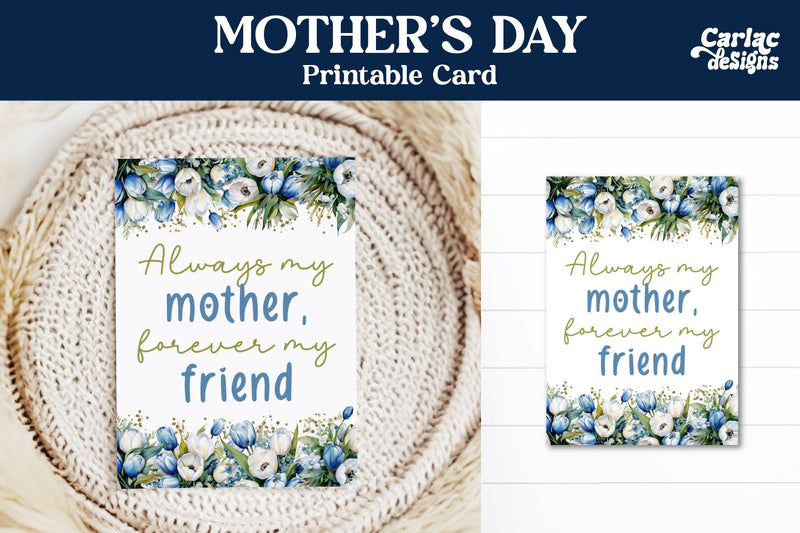Mother's Day Printable Card Sublimation Carla C Designs 