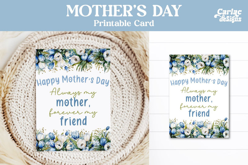 Mother's Day Printable Card Sublimation Carla C Designs 