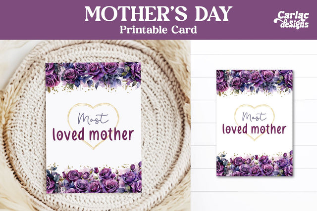 Mother's Day Printable Card Sublimation Carla C Designs 