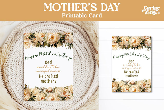 Mother's Day Printable Card Sublimation Carla C Designs 
