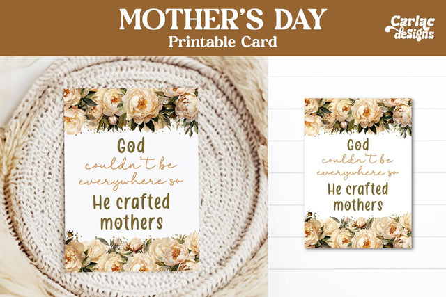 Mother's Day Printable Card Sublimation Carla C Designs 