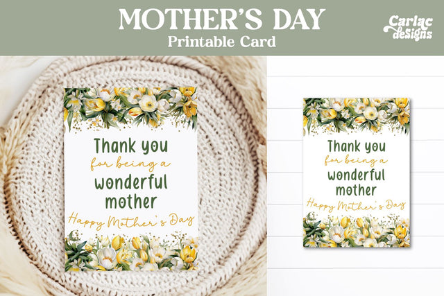 Mother's Day Printable Card Sublimation Carla C Designs 
