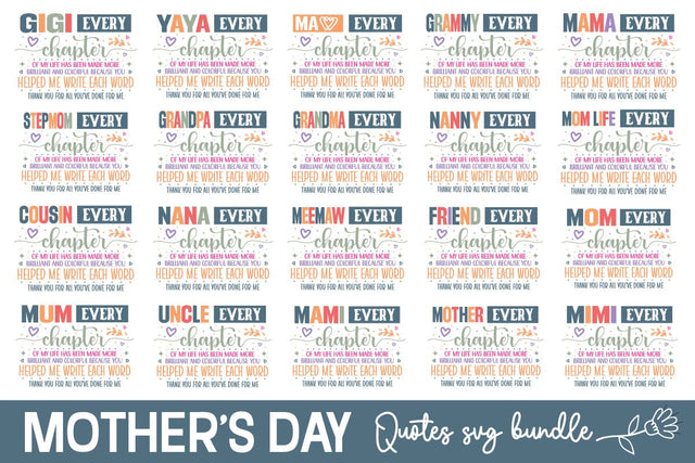 Mother's day Quotes SVG Bundle, Best Seller,SVGs,Quotes and Sayings,Food & Drink,On Sale, Print & Cut SVG designmaster24 