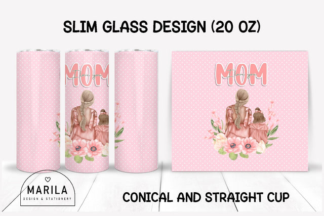 Mother's Day Skinny Tumbler sublimation designs #2 Sublimation Marilakits 