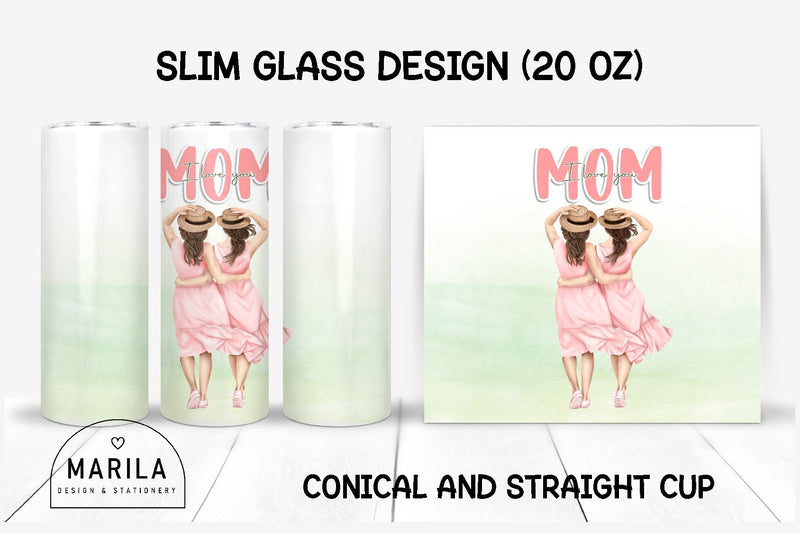 Mother's Day Skinny Tumbler sublimation designs #3 Sublimation Marilakits 
