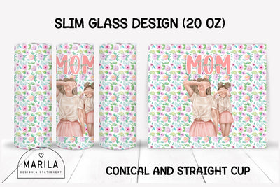 Mother's Day Skinny Tumbler sublimation designs #5 Sublimation Marilakits 