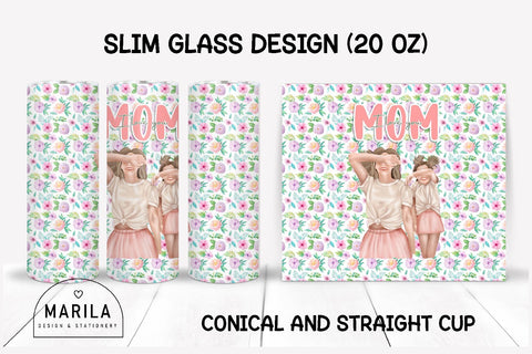 Mother's Day Skinny Tumbler sublimation designs #5 Sublimation Marilakits 