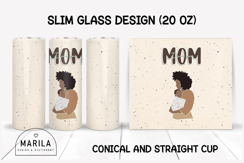 Mother's Day Skinny Tumbler sublimation designs #7 Sublimation Marilakits 