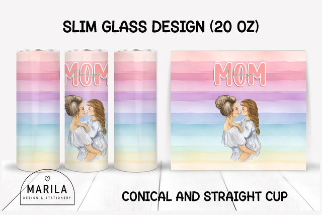 Mother's Day Skinny Tumbler sublimation designs #9 Sublimation Marilakits 