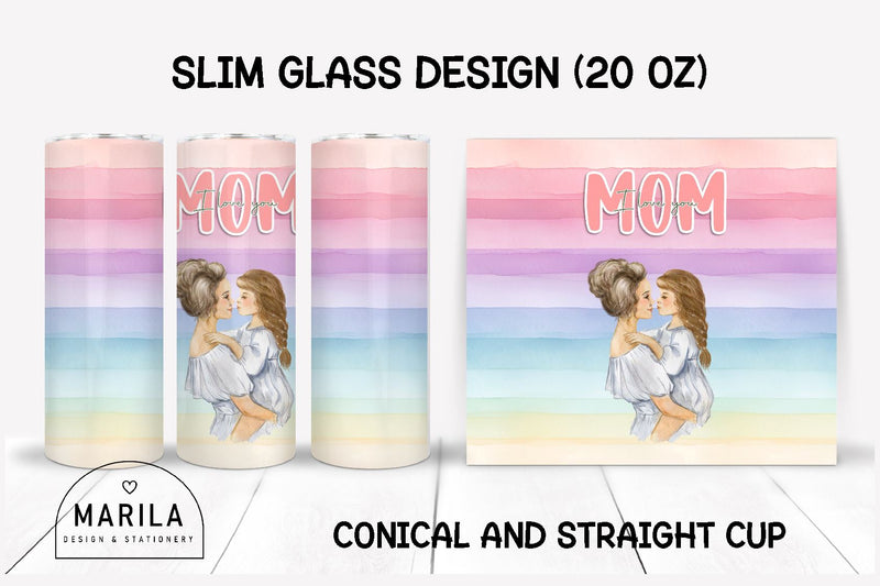 Mother's Day Skinny Tumbler sublimation designs #9 Sublimation Marilakits 