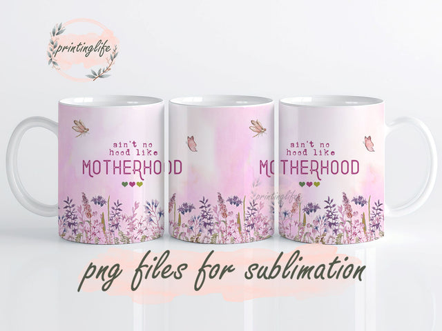 Mother's Day Sublimation Mama Design Digital Download Mom Life PNG Boho Floral Glitter Mug Wrap Design, Instant Digital Design Download Sublimation PrintingLife 