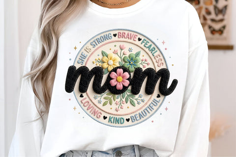 Mother's Day Sublimation, She is Mom PNG Sublimation, Mama Floral PNG, Sublimation designmaster24 