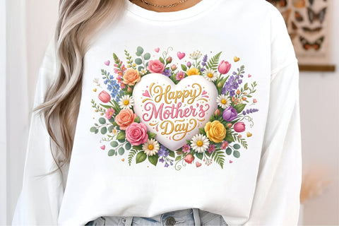 Mother's Day Sublimation, She is Mom PNG Sublimation, Mama Floral PNG, Sublimation designmaster24 