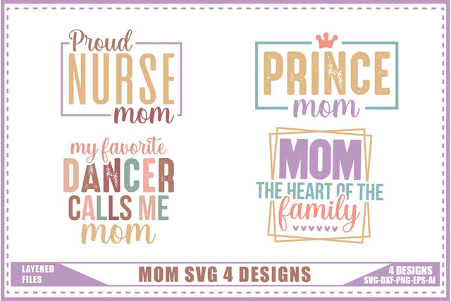 Mother's Day Svg 4 Designs SVG shah alam 