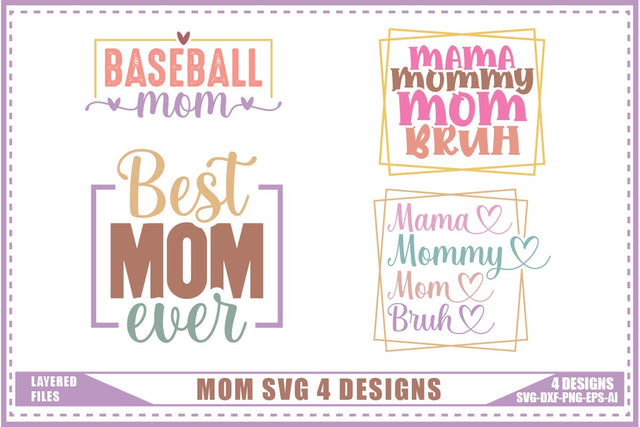 Mother's Day Svg 4 Designs SVG shah alam 