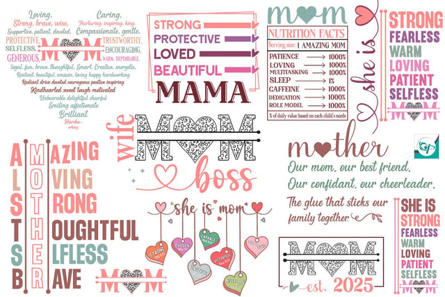Mother's Day SVG Bundle, Mother SVG Bundle, SVG DesignPlante 503 