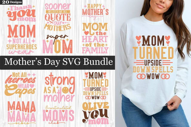 Mother's Day SVG Bundle ,Mothers Bundle, Mother's SVG Design SVG akazaddesign 