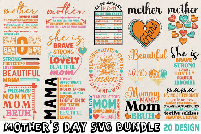 Mother’s Day SVG Bundle SVG Angelina750 