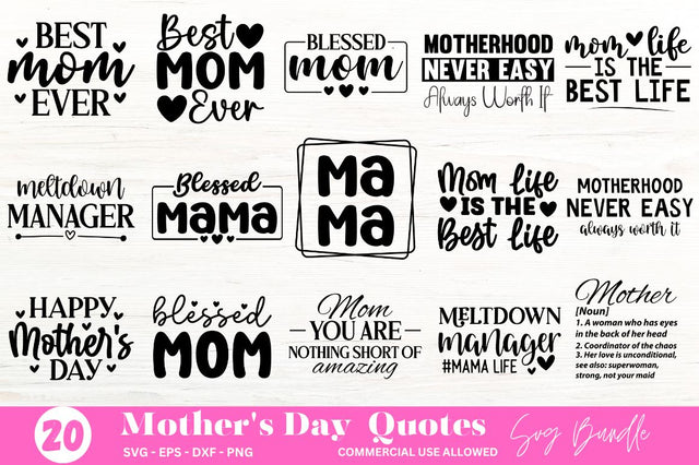 Mother's Day Svg Bundle SVG Designangry 