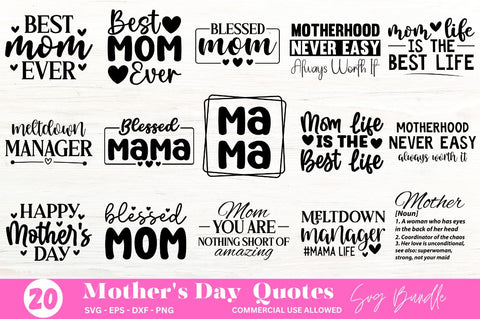 Mother's Day Svg Bundle SVG Designangry 