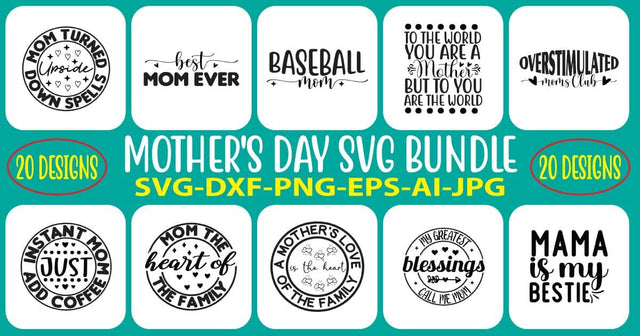 Mother's Day SVG Bundle SVG Syaman 