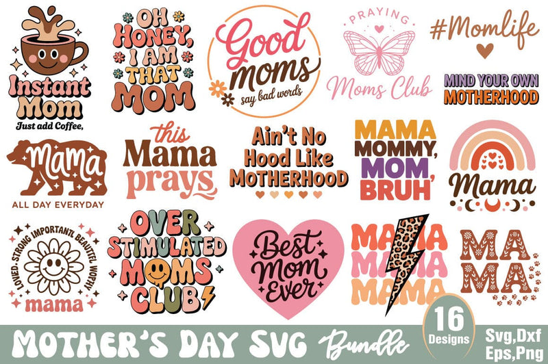 Mother's Day SVG Design Bundle SVG Angelina750 