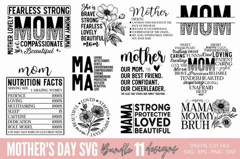 Mother's Day SVG Design Bundle SVG Regulrcrative 