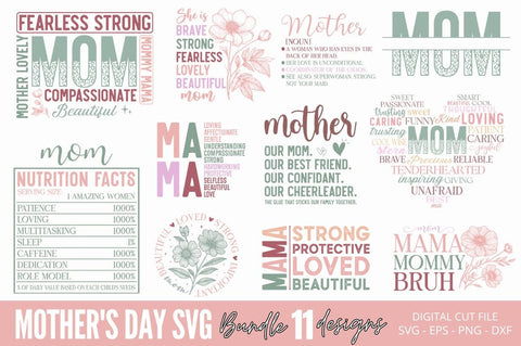 Mother's Day SVG Design Bundle SVG Regulrcrative 