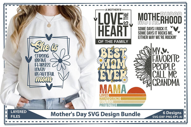 Mother's Day SVG Design Bundle SVG shah alam 