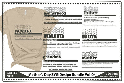 Mother's Day SVG Design Bundle Vol-04 SVG shah alam 