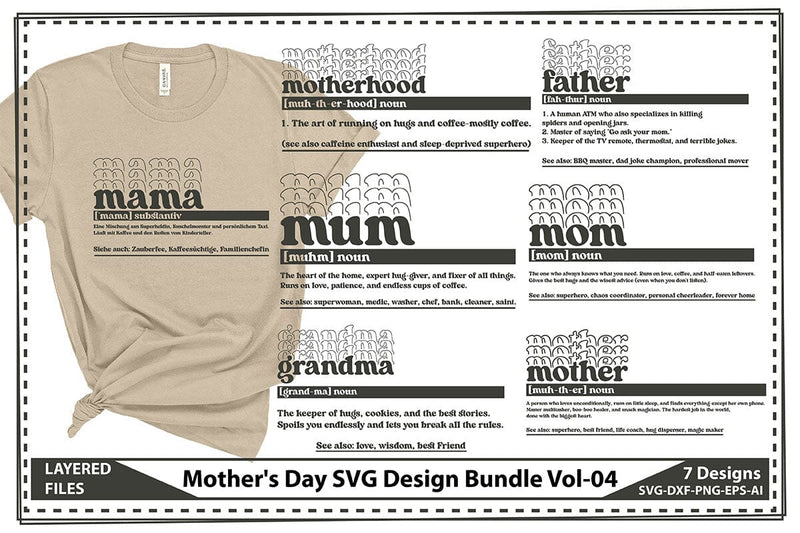 Mother's Day SVG Design Bundle Vol-04 SVG shah alam 