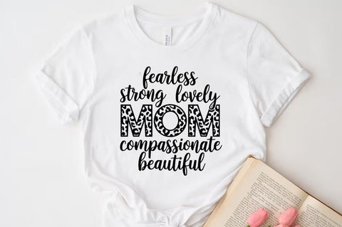 Mother's Day SVG Design, Fearless strong lovely mom compassionate beautiful SVG FiveStarCrafting 
