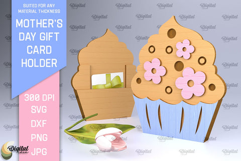 Mother`s Day SVG. Gift Сard Holders Laser Cut Bundle SVG Evgenyia Guschina 