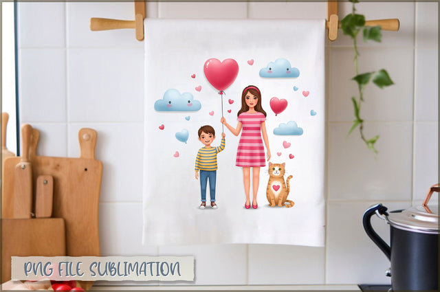Mother's Day Towel Sublimation Sublimation Shetara Begum 