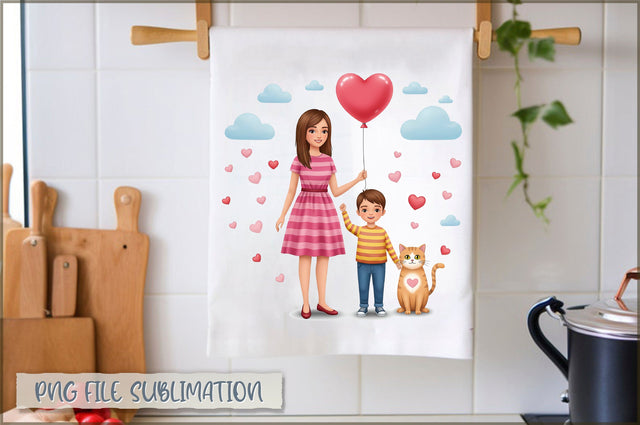 Mother's Day Towel Sublimation Sublimation Shetara Begum 