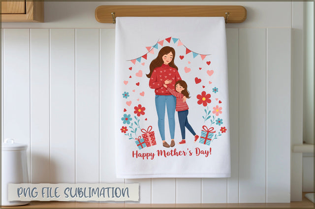 Mother's Day Towel Sublimation Sublimation Shetara Begum 
