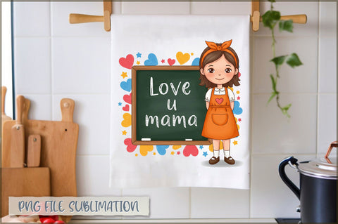 Mother's Day Towel Sublimation Sublimation Shetara Begum 