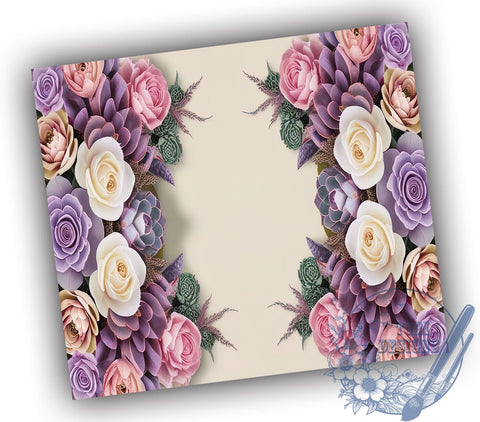 Mother's Day Tumbler, Personalized Tumbler Wrap, Lavender Flowers Design, 20oz Sublimation PNG, Floral Gift, Spring Drinkware, Custom Name Tumbler Sublimation ToriDesigns 