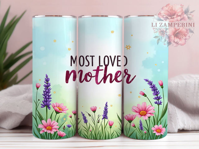 Mother's Day Tumbler, Wildflowers Tumbler Design, Mom Tumbler, 20oz Tumbler, Sublimation PNG, Best Mom Ever, Mama Tumbler, Floral Drinkware Sublimation Li Zamperini 