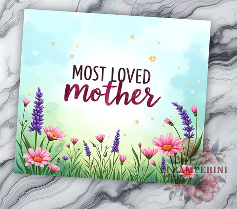 Mother's Day Tumbler, Wildflowers Tumbler Design, Mom Tumbler, 20oz Tumbler, Sublimation PNG, Best Mom Ever, Mama Tumbler, Floral Drinkware Sublimation Li Zamperini 