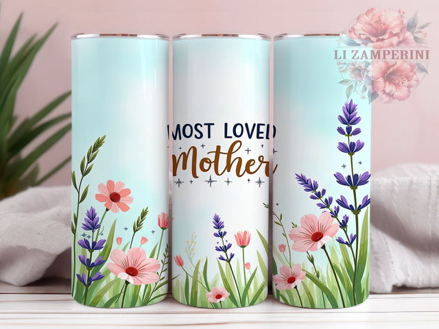 Mother's Day Tumbler, Wildflowers Tumbler Design, Mom Tumbler, 20oz Tumbler, Sublimation PNG, Best Mom Ever, Mama Tumbler, Floral Drinkware Sublimation Li Zamperini 