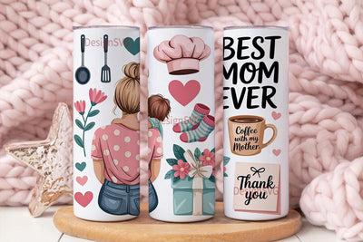 Mother's Day Tumbler Wrap Sublimation DesignSVG 