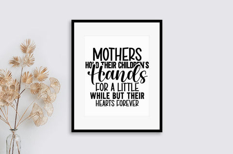 Mothers hold their childrens hands SVG Design SVG Designangry 