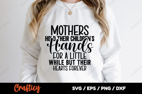 Mothers hold their childrens hands SVG Design SVG Designangry 