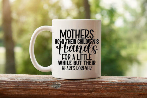 Mothers hold their childrens hands SVG Design SVG Designangry 