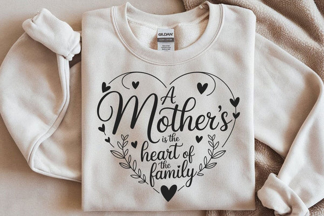 Mother's Love Heart SVG: Mom Life,Family Gift SVG DesignDestine 