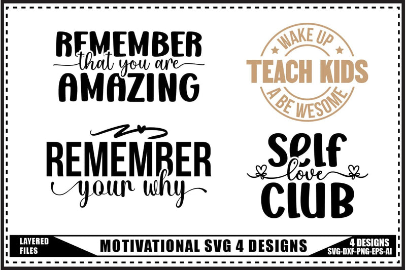 Motivation Svg 4 Designs, Self Love Motivation SVG shah alam 